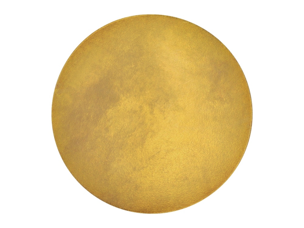 Значок металлический «Круг», желтый, металл