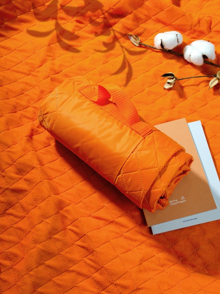 Плед для пикника Comfy, оранжевый, оранжевый, флис