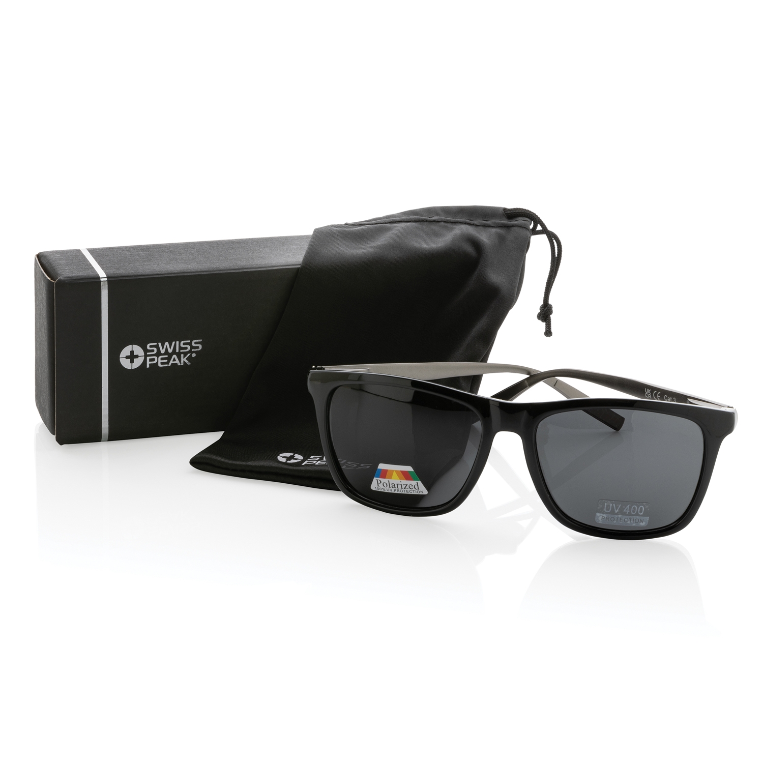 Солнцезащитные поляризационные очки Swiss Peak из переработанного пластика RCS