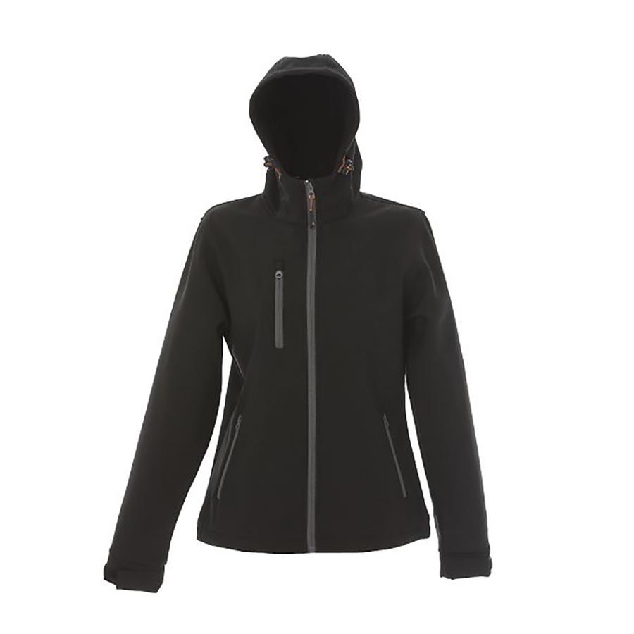 Куртка Innsbruck Lady, черный_S, 96% полиэстер, 4% эластан, плотность 280 г/м2, черный, основная ткань софтшелл : 96% полиэстер, 4% эластан, 280 г/м2
