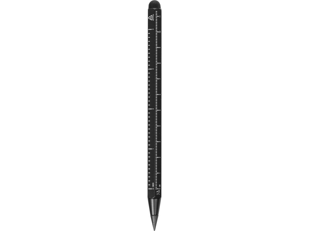 Вечный карандаш с линейкой и стилусом «Sicily», черный