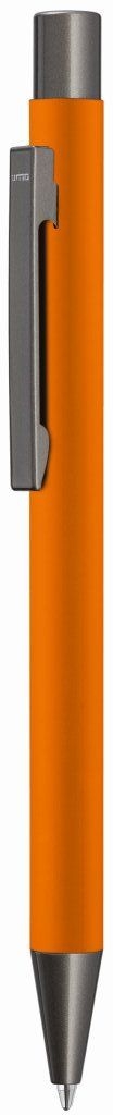 Ручка шариковая Straight Gum (оранжевый), оранжевый, металл, soft touch