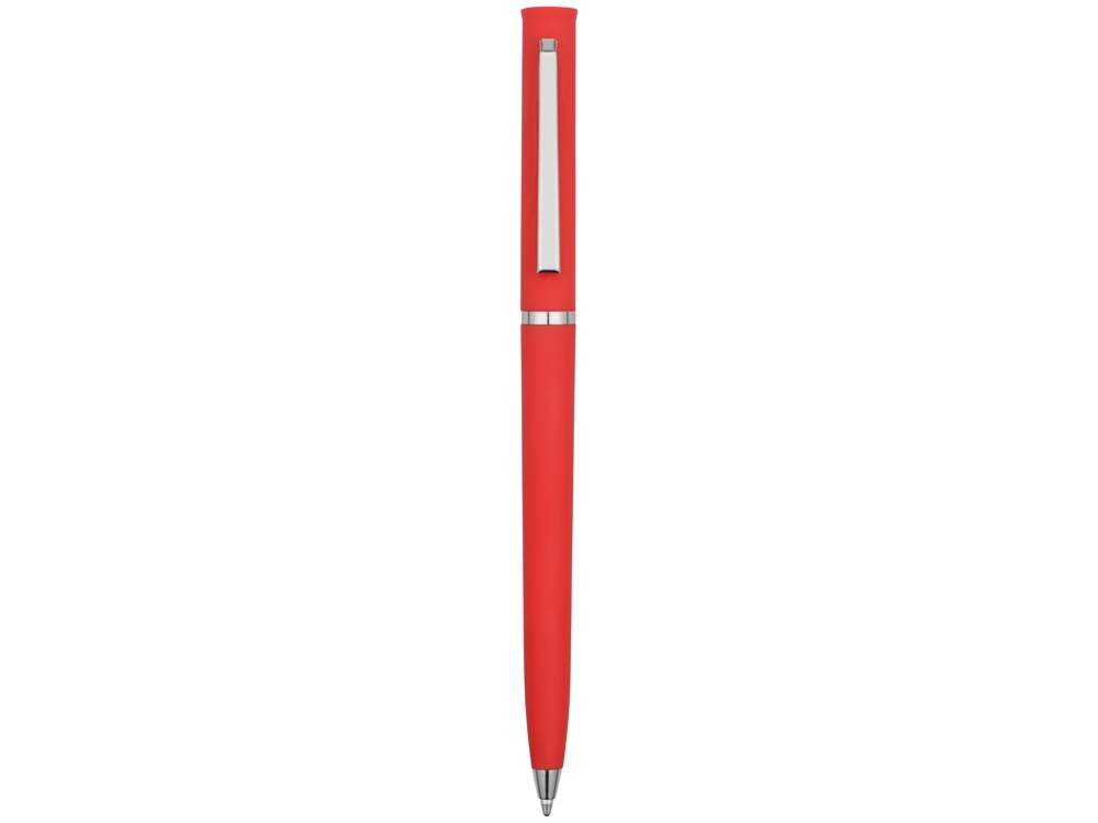 Ручка пластиковая шариковая «Navi» soft-touch, красный, soft touch