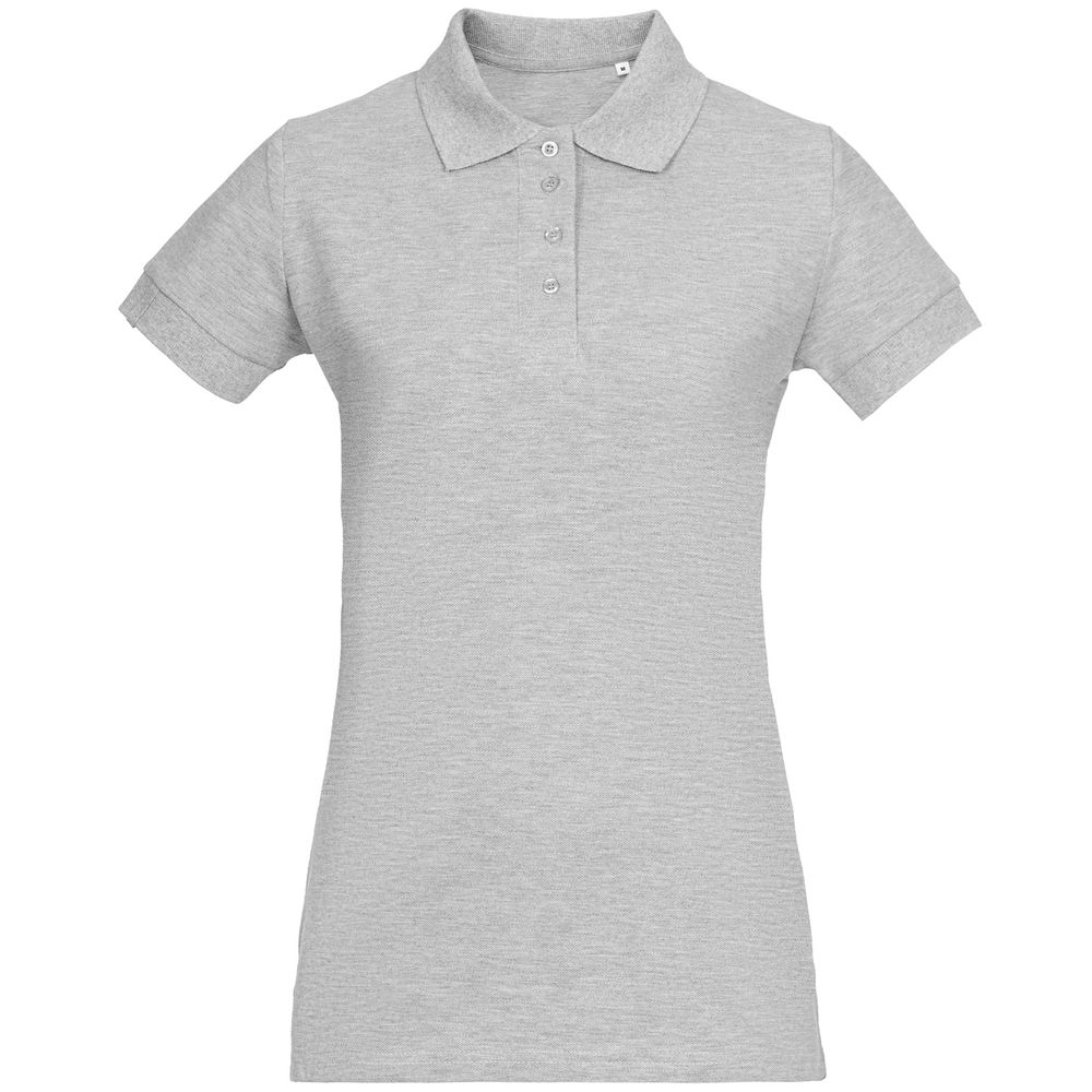 Рубашка поло женская Virma Premium Lady, серый меланж, серый, хлопок