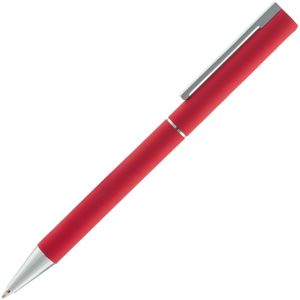 Ручка шариковая Blade Soft Touch, красная, красный, металл; покрытие софт-тач