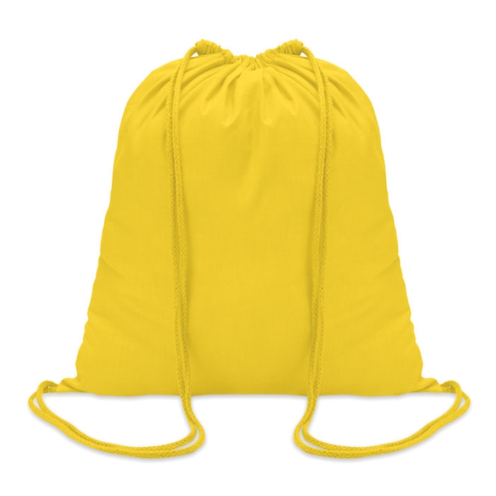 Рюкзак на шнурках 100г/см, желтый, хлопок