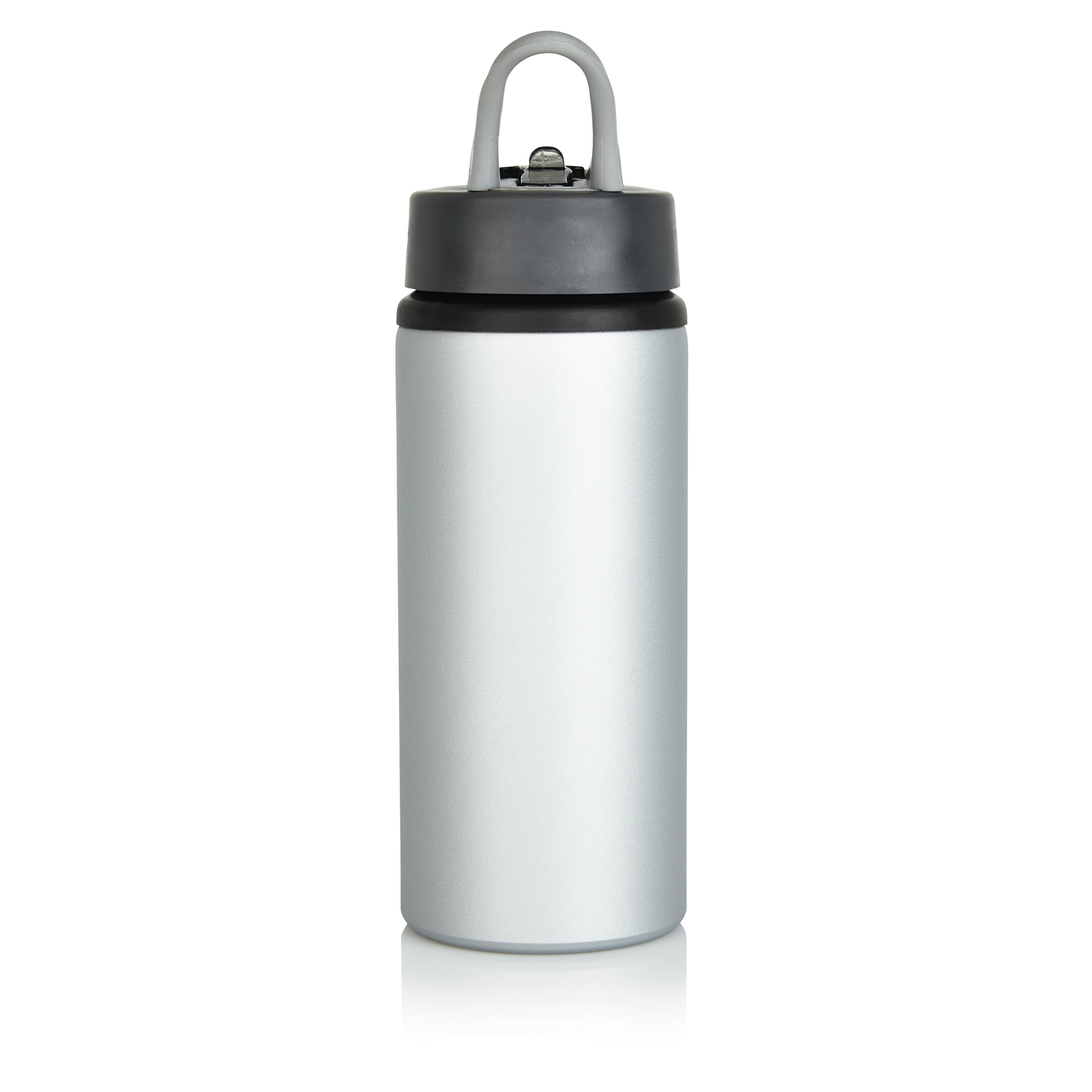 Алюминиевая спортивная бутылка, 600 мл, серый, алюминий; pp