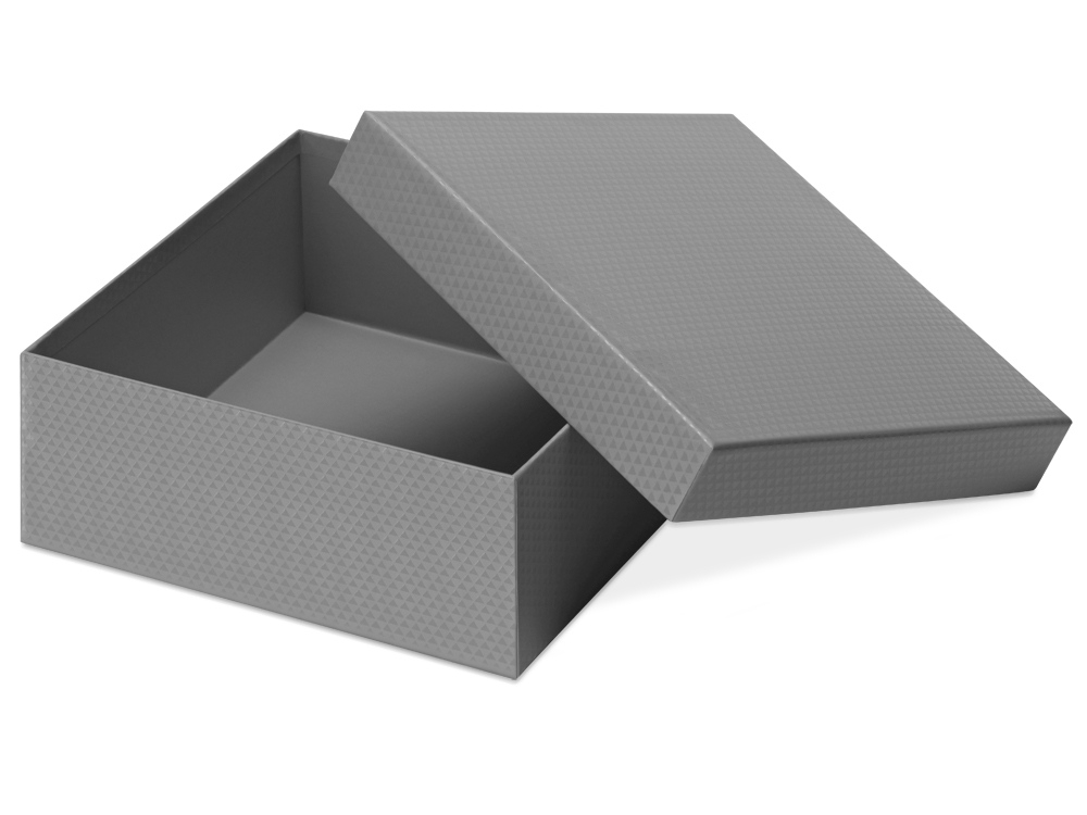 Коробка подарочная «Gem M», серебристый, картон