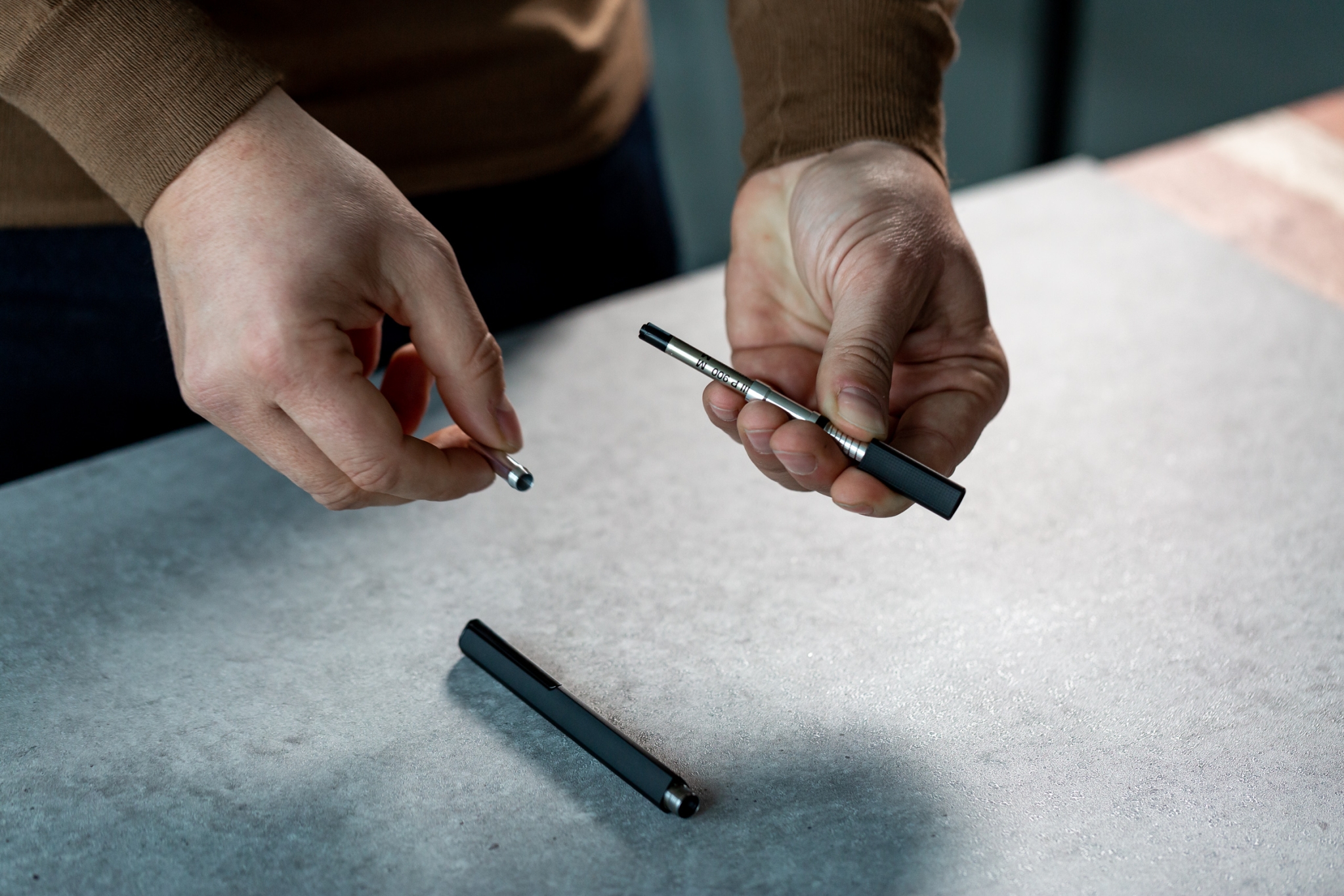 Шариковая ручка Pininfarina PF One BLACK, #000000, алюминий