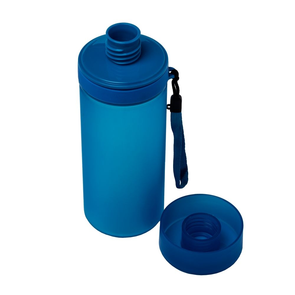 Бутылка для воды Simple, синяя, синий, пластик
