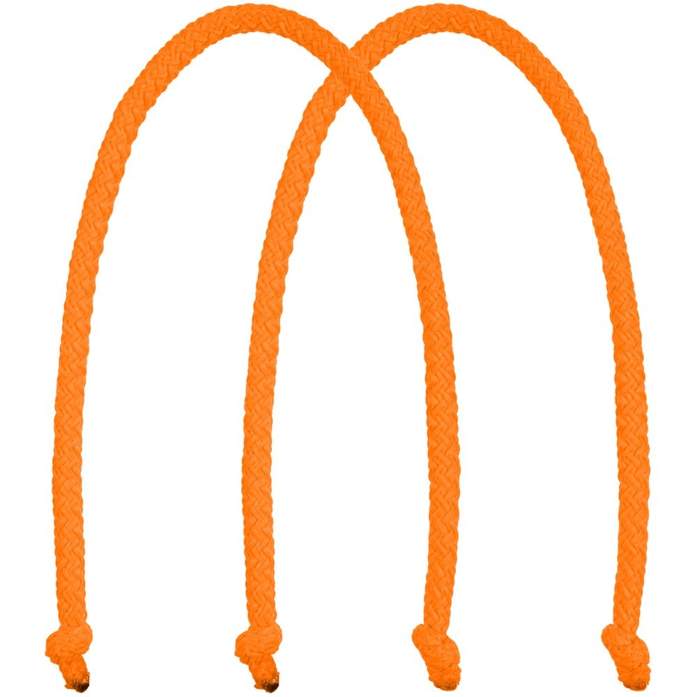 Ручки Corda для пакета L, оранжевый неон, оранжевый, полиэстер 100%