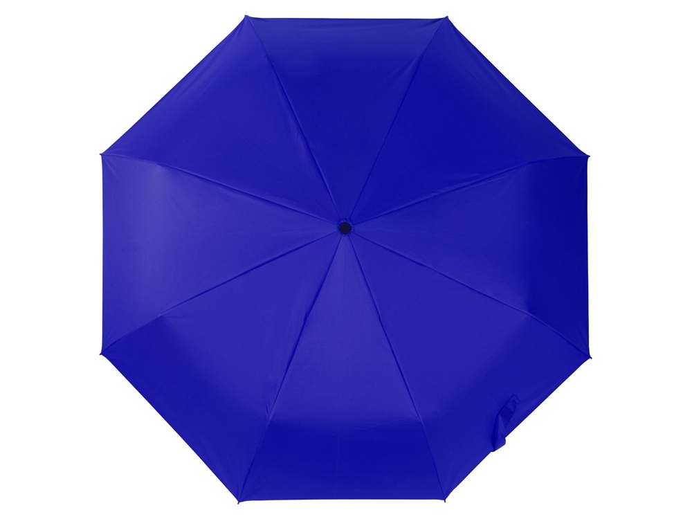 Зонт-автомат «Dual» с двухцветным куполом, черный, голубой, полиэстер