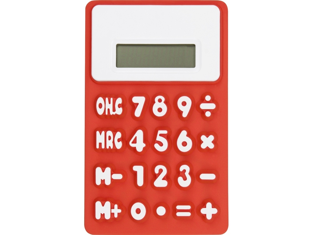 Калькулятор «Splitz», белый, красный, силикон