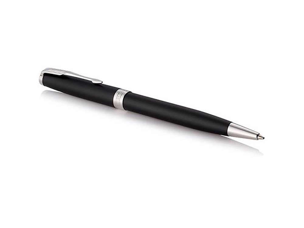 Ручка шариковая Parker «Sonnet Core Matte Black CT», черный, серебристый, металл
