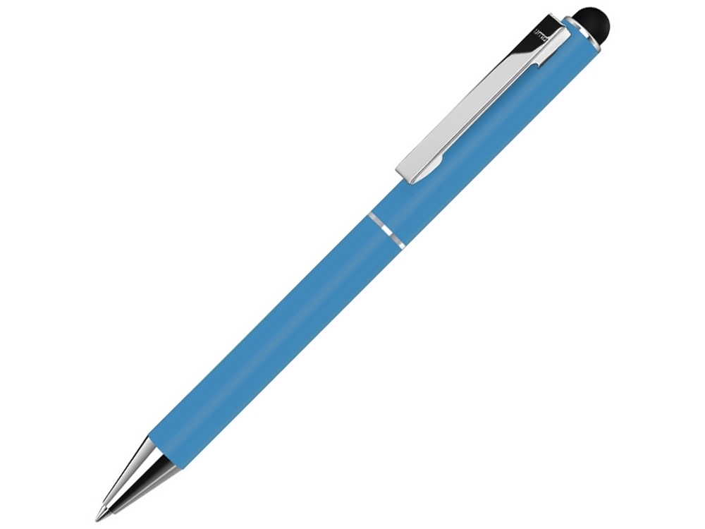 Ручка шариковая металлическая «Straight SI Touch», голубой, металл