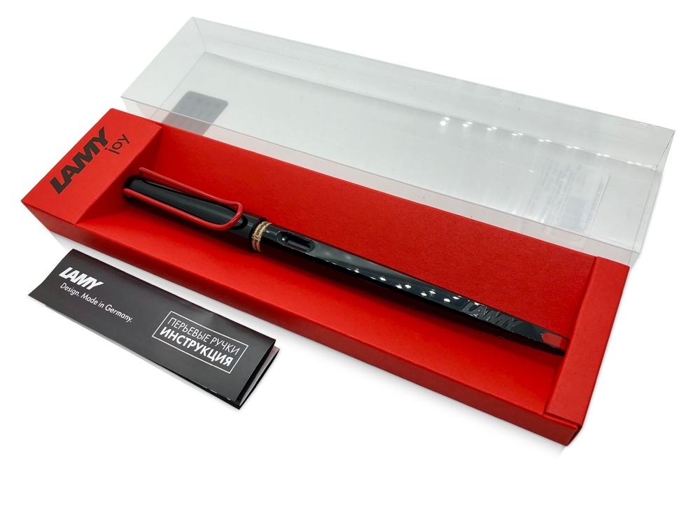 Ручка перьевая «Joy», 1,1 мм, черный, красный, пластик