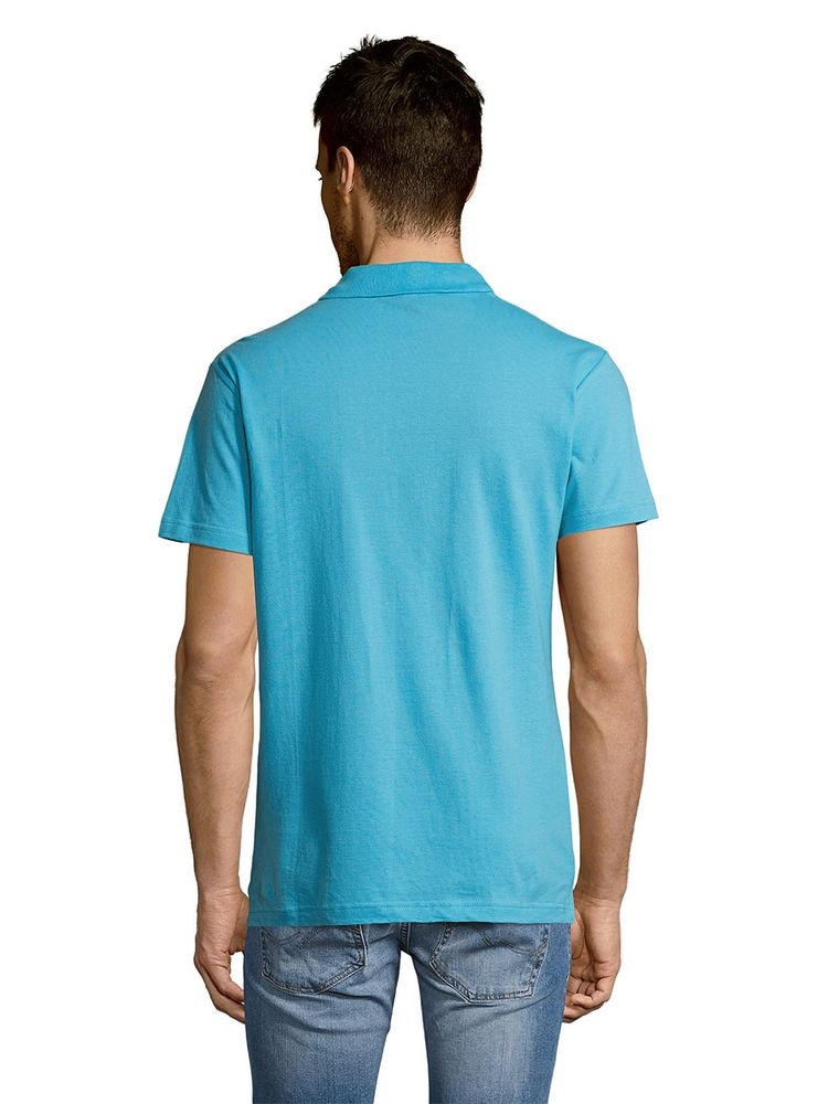 Рубашка поло мужская Summer 170, бирюзовая, бирюзовый, хлопок