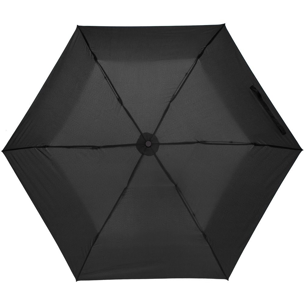 Зонт складной Luft Trek, черный, черный, полиэстер