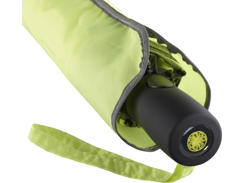 Зонт складной «Pocket Plus» полуавтомат, желтый, полиэстер