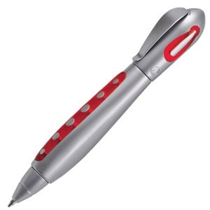 GALAXY, ручка шариковая, красный/хром, пластик/металл, красный, серебристый, пластик