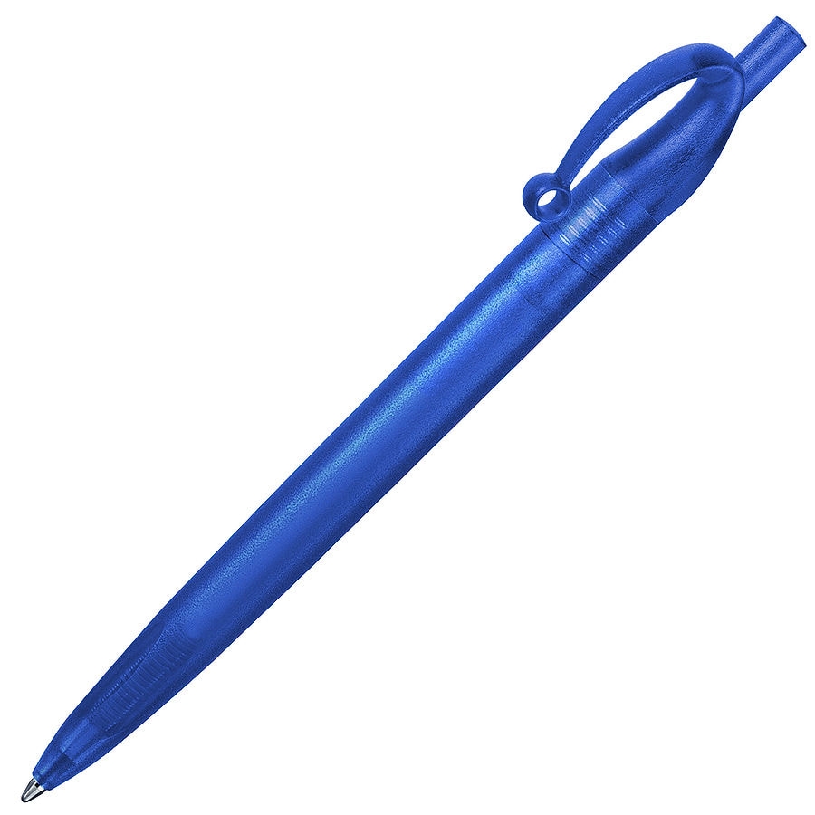 JOCKER, ручка шариковая, фростированный синий, пластик, синий, пластик
