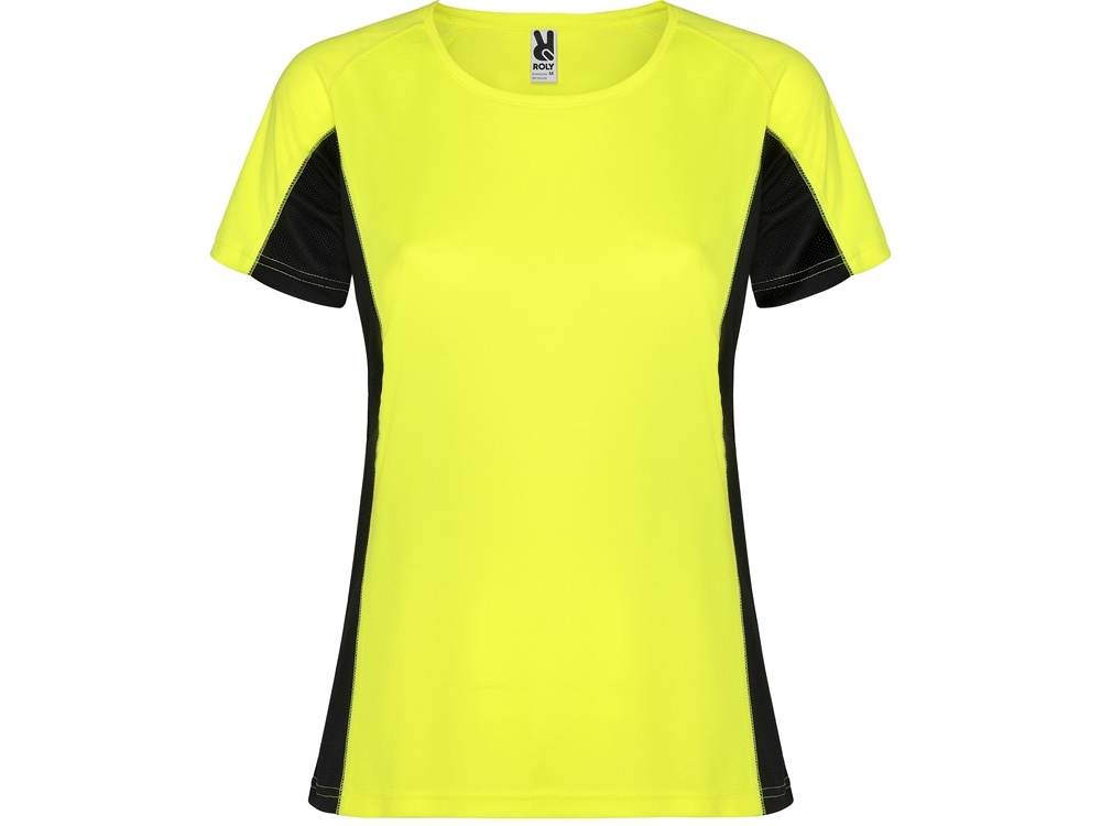 Спортивная футболка «Shanghai» женская, черный, желтый, полиэстер
