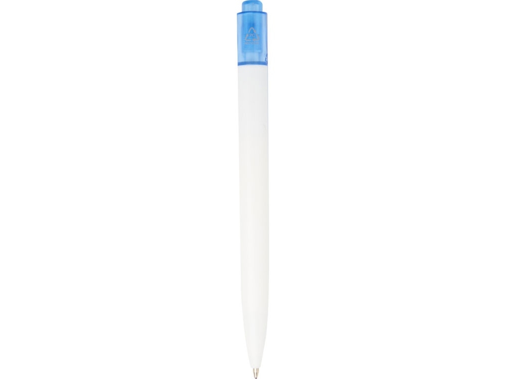 Ручка пластиковая шариковая «Thalaasa», синий, белый, пластик
