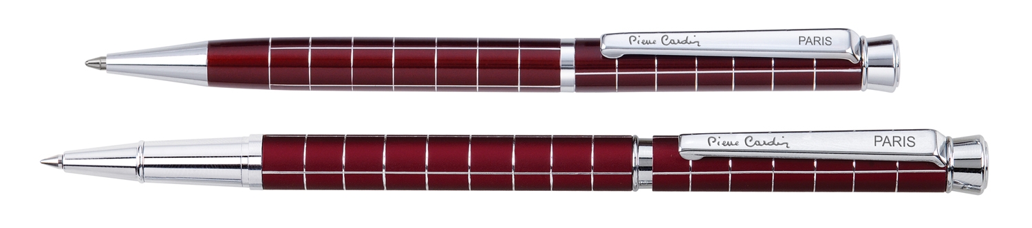 Набор Pierre Cardin PEN&PEN: ручка шариковая + роллер. Цвет - т.красный. Упаковка Е., красный