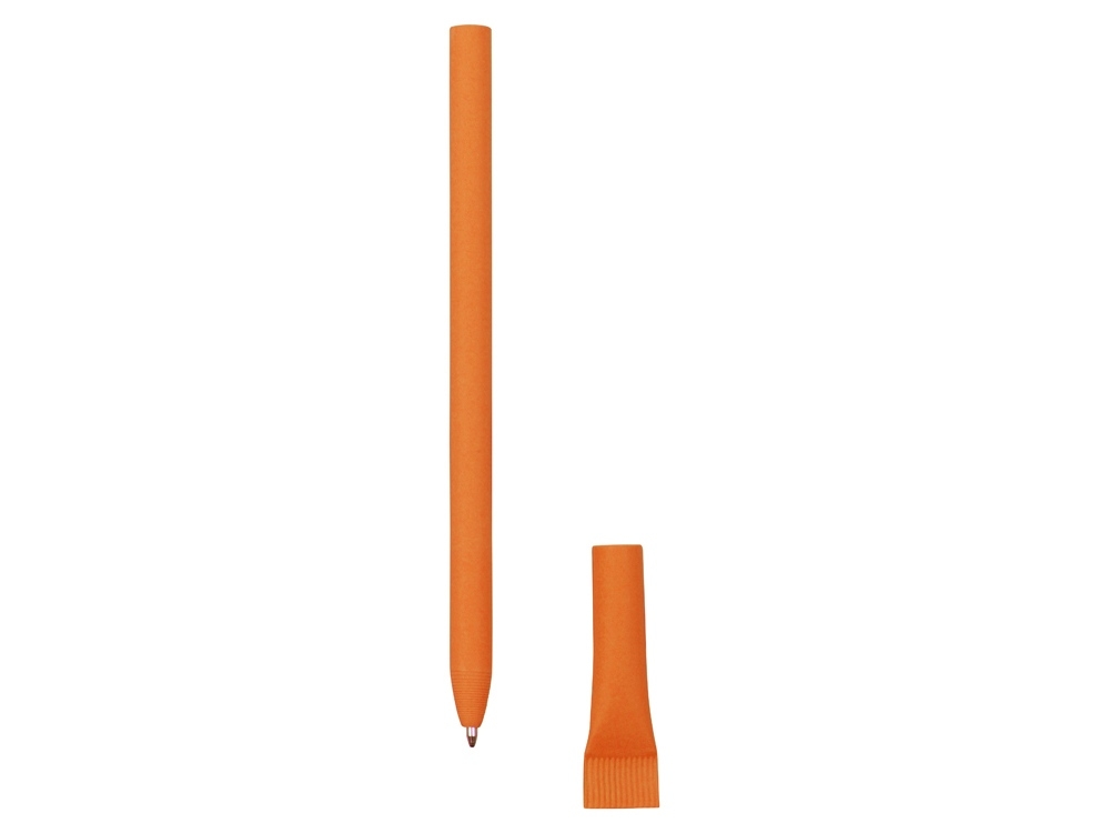 Ручка из переработанной бумаги с колпачком "Recycled", оранжевый, бумага