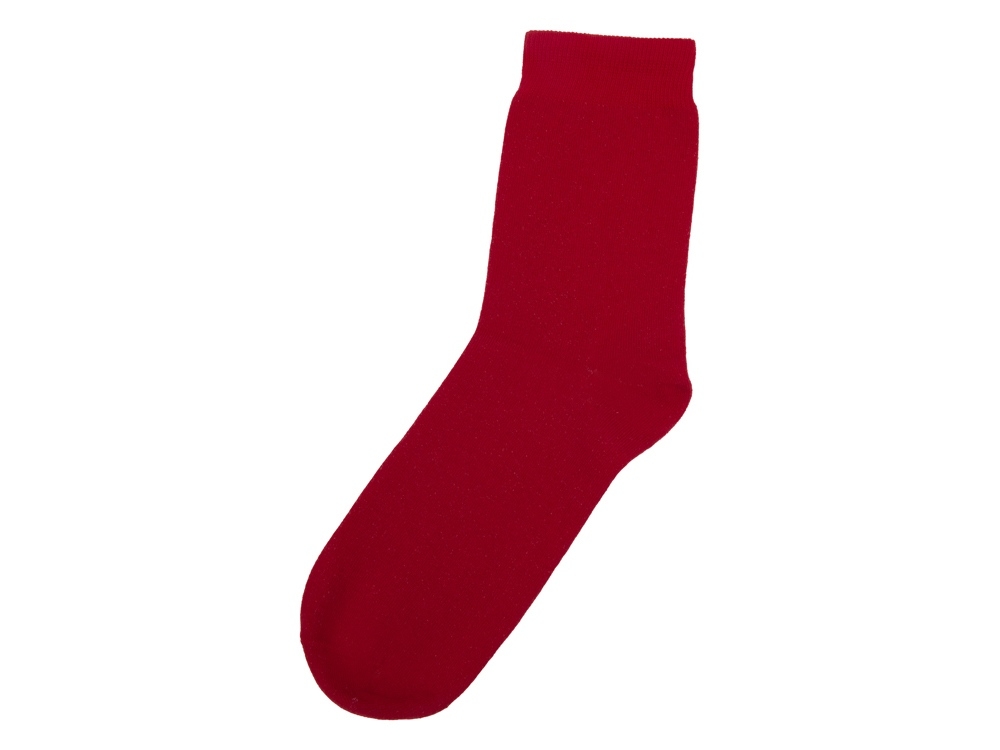 Носки однотонные «Socks» мужские, красный, пластик, эластан, хлопок