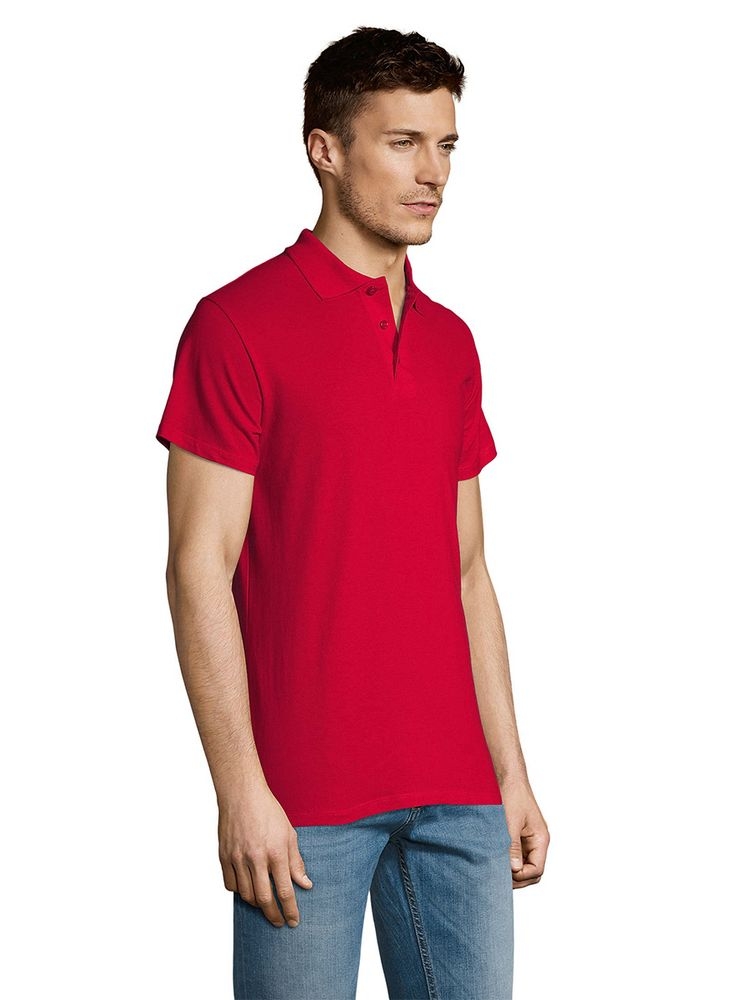 Рубашка поло мужская Summer 170, красная, красный, хлопок