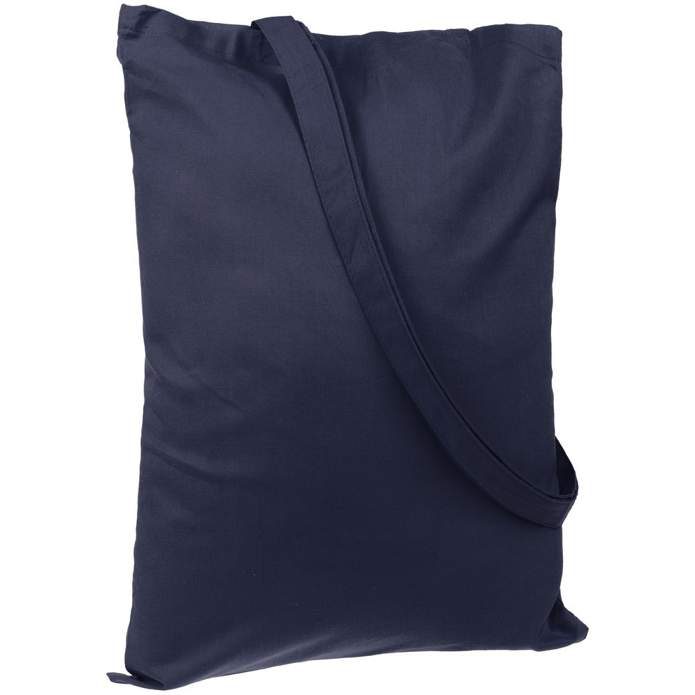 Холщовая сумка Basic 105, темно-синяя, синий, хлопок