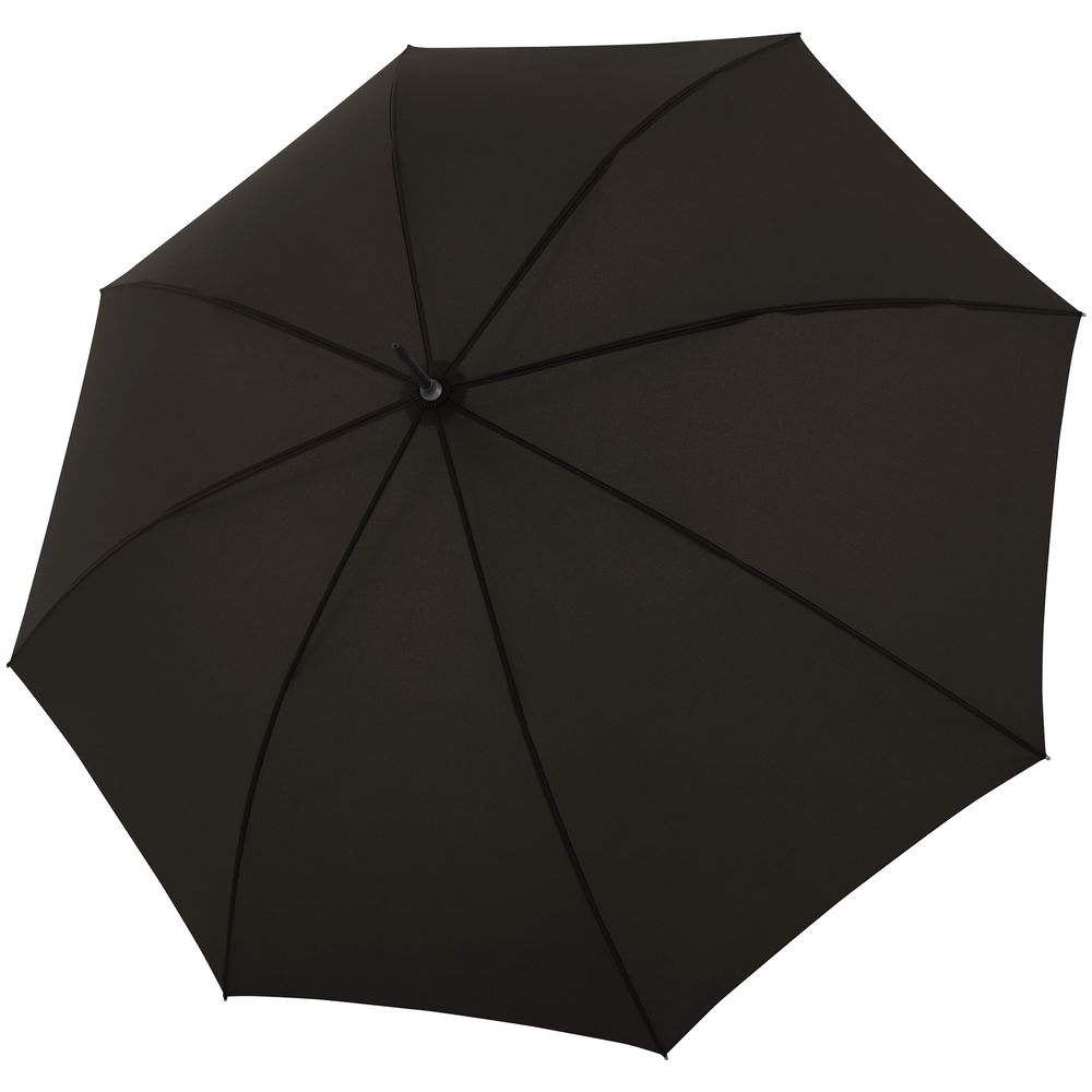 Зонт-трость Nature Stick AC, черный, черный, полиэстер