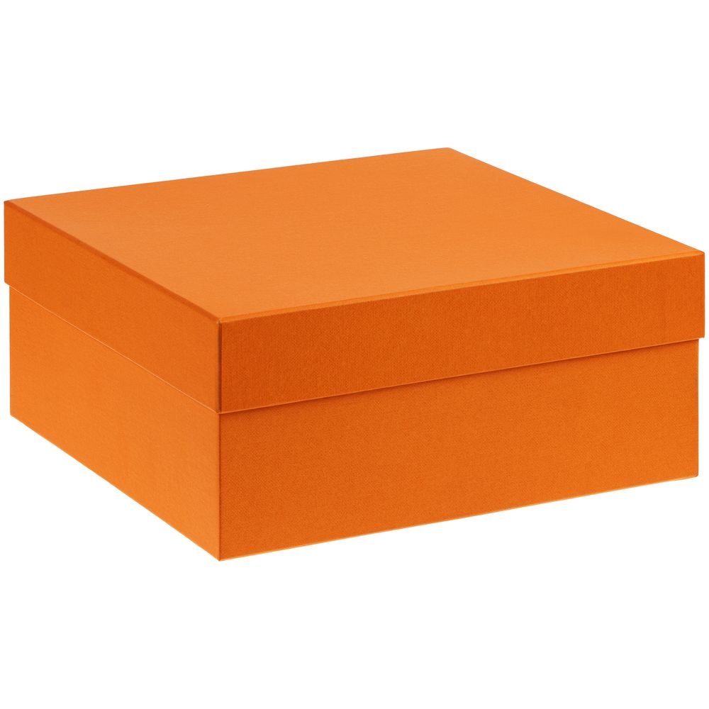 Коробка Satin, большая, оранжевая, оранжевый, картон