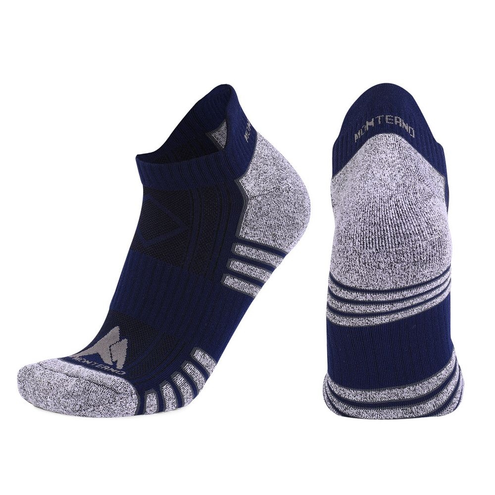 Набор из 3 пар спортивных мужских носков Monterno Sport, белый, черные и синий, черный, белый