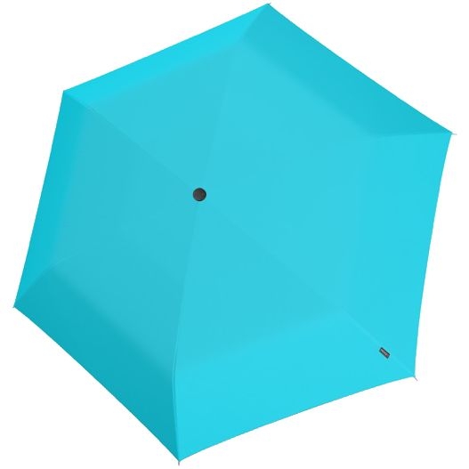 Складной зонт U.200, бирюзовый, бирюзовый, купол - эпонж, спицы - алюминий и фибергласс