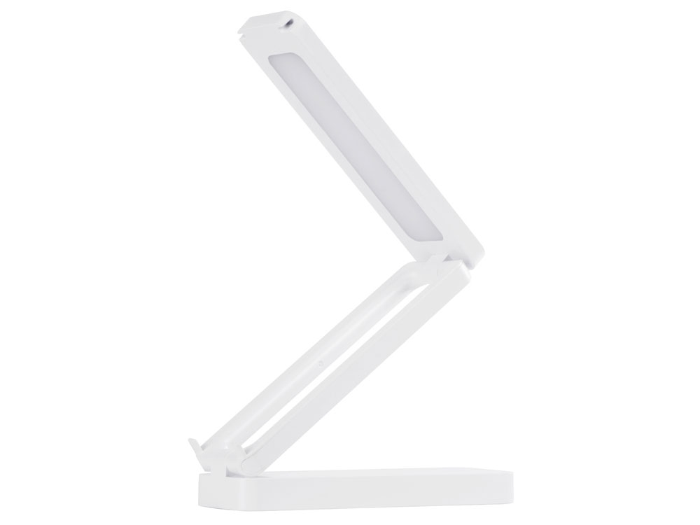 Складывающая настольная лампа с подставкой для телефона «Stack N», 3 Вт, белый, пластик