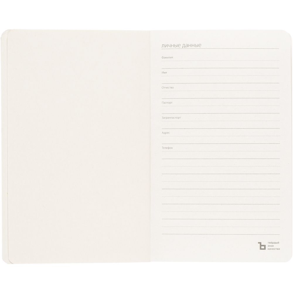 Ежедневник Eco Write Mini, недатированный, с синей резинкой, синий, картон