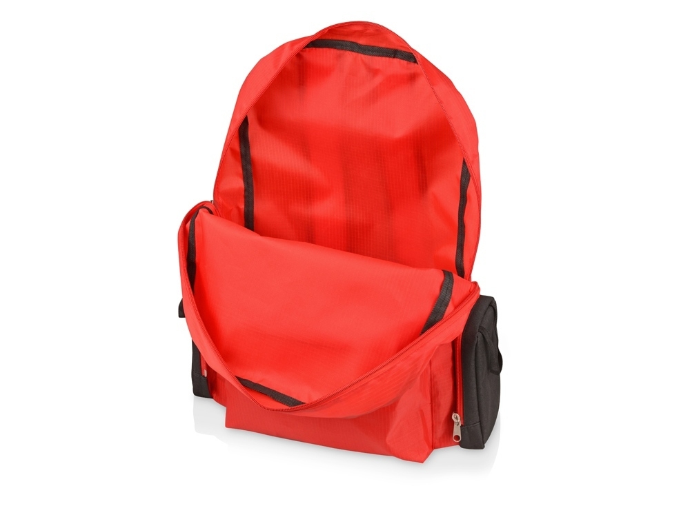 Рюкзак «Fold-it» складной, красный, полиэстер