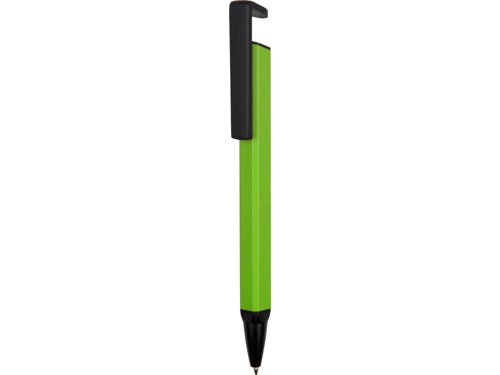 Подарочный набор «Jacque» с ручкой-подставкой и блокнотом А5, черный, зеленый, пластик, металл, картон