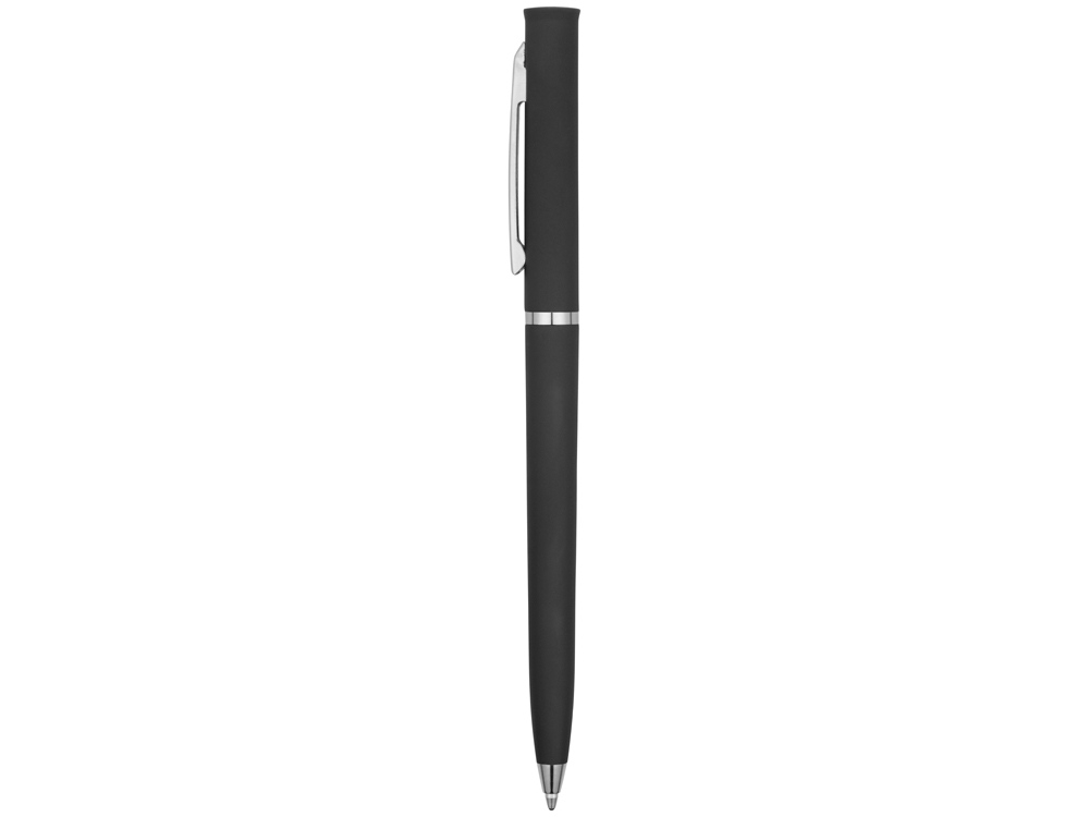 Ручка пластиковая шариковая «Navi» soft-touch, черный, soft touch