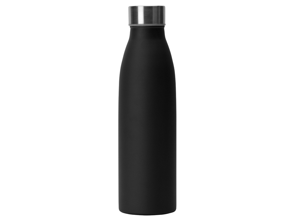Бутылка для воды из нержавеющей стали «Rely», 650 мл, черный, металл