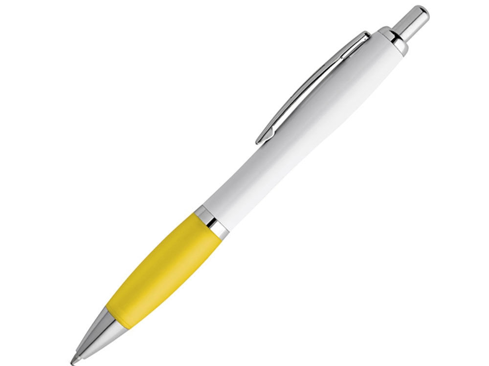 Шариковая ручка с зажимом из металла «MOVE BK», желтый, пластик