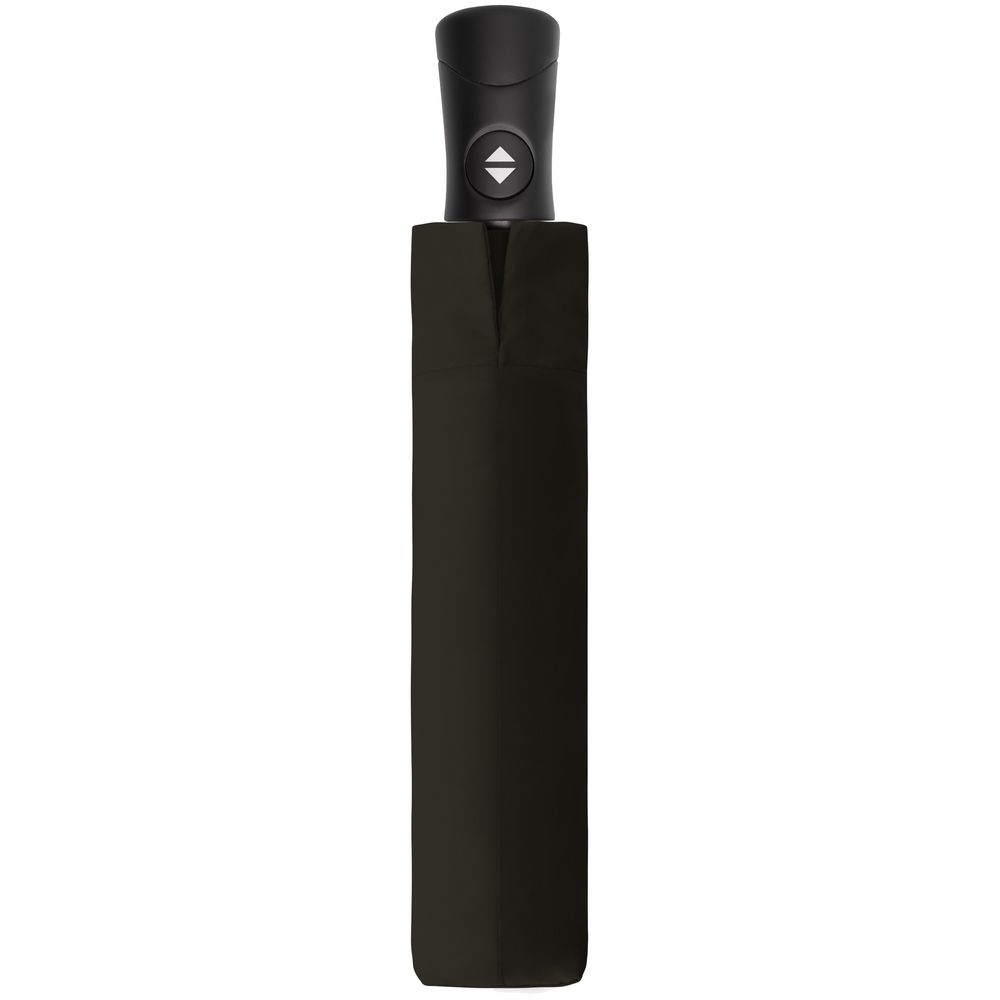 Складной зонт Fiber Magic Superstrong, черный, черный, купол - эпонж, 190т; спицы - стеклопластик