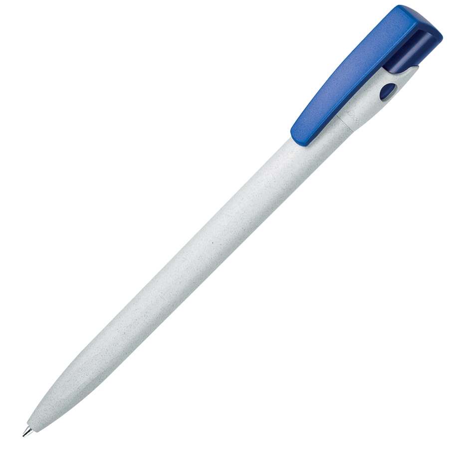 KIKI EcoAllene, ручка шариковая, синий/серый, пластик, синий, серый, пластик, ecoline