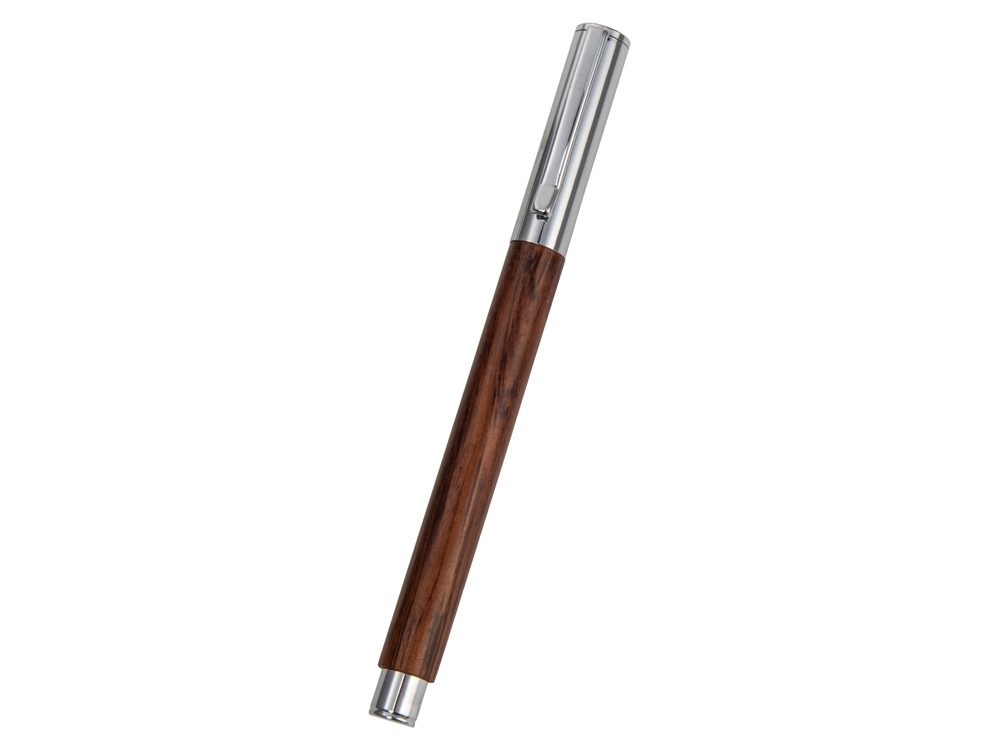 Ручка роллер Падук, коричневый, серебристый, металл