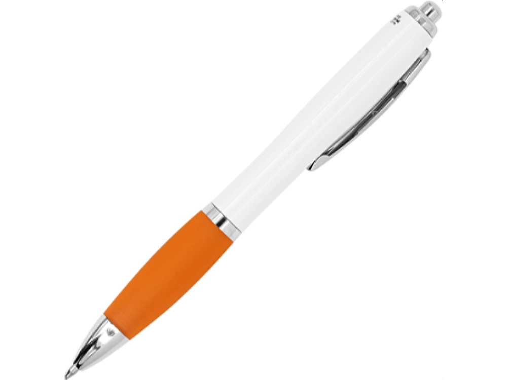 Ручка пластиковая шариковая с антибактериальным покрытием CARREL, оранжевый, пластик