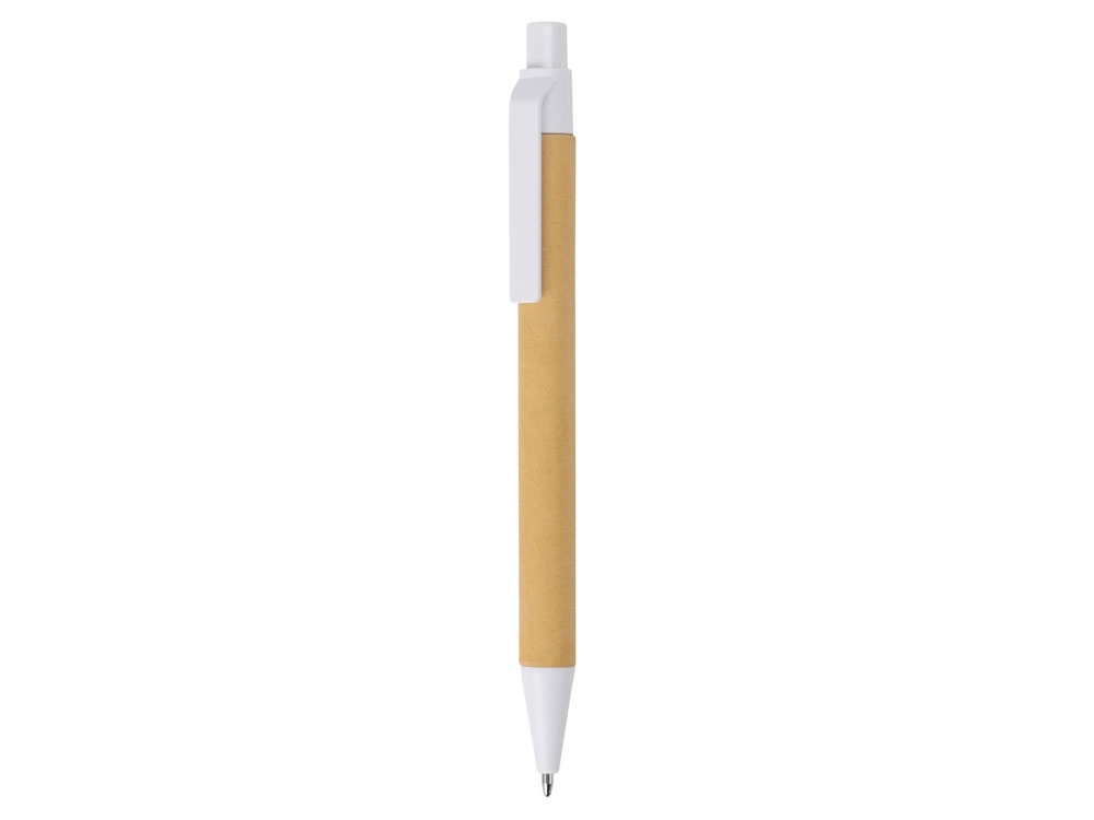 Блокнот «Masai» с шариковой ручкой, белый, бежевый, пластик, картон, бумага