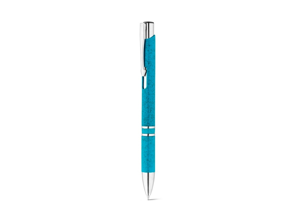 Ручка шариковая «BETA WHEAT», голубой, серебристый, пластик, растительные волокна
