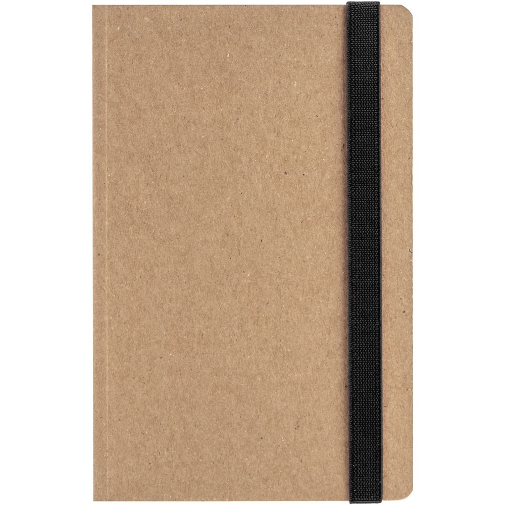 Ежедневник Eco Write Mini, недатированный, с черной резинкой, черный, картон